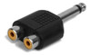 Adaptador Plug 6.5 Mono A 2 Rca Hembra 1
