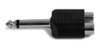Adaptador Plug 6.5 Mono A 2 Rca Hembra 2