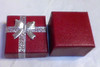 Estuche De Luxe De Regalo Para Anillos En Color Rojo Con Moñ 0