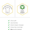 Burt's Bees Baby 'baby-boys' Matelasse Kimono Orgánico Mono 3 Burt's Bees Baby 'baby-boys' Matelasse Kimono Orgánico Mono 3