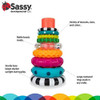 Sassy Stacks Of Circles Stacking Ring Stem Juguete De Aprend 2