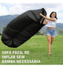 Sofá De Ar Inflável Ultraleve Para Área Externa - Preto 4
