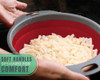 Conjunto De Coladores Plegables Para Cocina, 2 Unidades, Roj 4