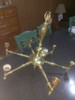 Araña De Bronce Antigüa [6 Brazos] [a Reparar] 0