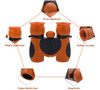 Binoculares Prismaticos 8x21 Para Ninos | Camping / Naranja 5 Binoculares Prismaticos 8x21 Para Ninos | Camping / Naranja 5