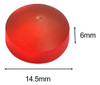 Ponta De Taco De Bilhar, Cabeça De Taco De Bilhar, Vermelho 1