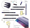 Tebik 108 Pack Journal Planner Pens Bolígrafos De Colores, 1 0