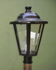 Farol Exterior Poste 1 Luz + Adaptador Para Columna 1