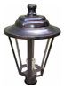 Farol Exterior Poste 1 Luz + Adaptador Para Columna 4
