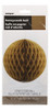 Bola De Nido De Abeja Colgante Sólida Única, 8  , Oro 2