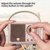 Baolira Altavoz Bluetooth Retro Vintage, Mini Altavoz Inalmb 6