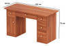 Escritorio Madera 6 Cajones 140x45 Cm Oscuro 1 Escritorio Madera 6 Cajones 140x45 Cm Oscuro 1