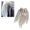 Placa Decorativa De Strass Shoulder Badge Tassel Epaulet 6