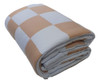 Edredom Berço Malha 100% Algodão Patchwork Branco E Nude 0