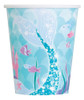 Vasos De Papel Desechables Únicos Mermaid Party, 9 Oz, Multi 0