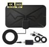 Antena De Tv Interna Digital 4k Dvb-t Hd Com Amplificador De 1