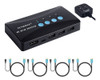 Interruptor Kvm, Conmutador Hdmi Usb 4kx2k 30hz Para 4 Compu 0