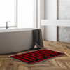 Nydszne Tapete De Bano Rustico Con Diseno De Oso Rojo Y Negr 1