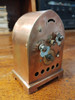 Antiguo Reloj Capilla De Mesa De Cobre En Funcionamiento 3