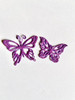 25 Mariposas Goma Eva Brillantina Tarjetas Souvenir 4 O 5 Cm 2