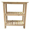 Mesa De Arrime Barra Desayunador Quesera De Pino 60x30x80 Cm 1