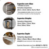 12 Suportes Para Trilho Prateleira 25cm Branco 4