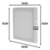 09 Paineis Led Sobrepor Quadrado 28cm 24w 6500k Teto 7