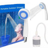 Ducha Portátil Recargable Con Bomba P/baño Camping Mascotas 0