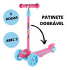 Patinete Infantil Dobrável Rosa Pink Teen Sports Zippy Toys 3
