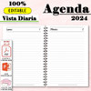 Imprimir Agenda 2024 - Diaria (ptt Y Pdf) A4 A5 Editable 0