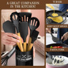 Utensilios Cocina Antiadherentes Silicona Incl. Base Soporte 6