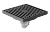 Rejilla Piso Sifonada 10x10 Metal Negro Mate Desagüe 0