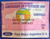 Entrada Afa 1a Division  1982  Independiente-boca 0