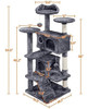 Topeakmart - Arbol Para Gatos De 54 Pulgadas, Torre Para Ga 1
