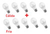 Interelec Lampara A60 Led  5w Luz Cálida X5 + 5w Luz Fría X5 1