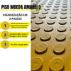 2 Metros Piso Tapete Moeda Bolinha Amarelo 80cm Largura Pets 5