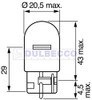 Lampara W21w Pure Light Bosch 2