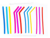 Juego Silicona Reutilizable Pajitas12 Piezas - 3