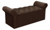 Recamier De Quarto Miami Suede Marrom Chocolate Simbal 0