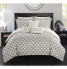 Chic Home Juego De Cama 10 Piezas Estilo Dorothy Plisado De 1