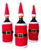 Set X 3 Funda Para Botella De Vino Adorno Navidad 0