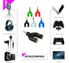 Adaptador Splitter Auricular/mic Mini Plug Para Xbox/ps4/pc 1