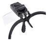 Lupa Cabeza Vincha Manos Libres Luz Led 5 Lentes Aumento 3