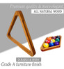 Gacco Billiards Juego De Estante De Bolas De Billar De Mader 2
