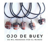 Collar Piedra Ojo De Buey, Acero, C/cordón Regulable. 2