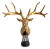 Luminária De Parede Com Cabeça De Veado, Escultura De Ouro 7