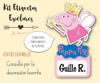 Etiquetas Escolares Imprimibles Peppa Pig #1 Tex. Editables 0