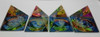 X4 Piramide Cristal Adorno Energéticas Souvenirs Adorno 0