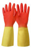 Guante De Goma Bicolor Super Resistentes Sintalc N°9 1/2 0