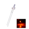 500pcs 2mm Led Diodo Flat Top Naranja 2pin Agua Clara Encien 0
